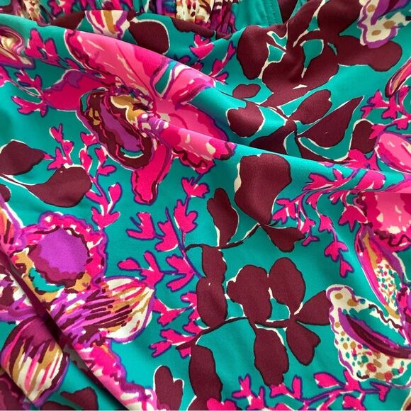 Lilly Pulitzer Blue Rhapsody Orchid You Not Swim Palice Tankini size 8 - Picture 7 of 8